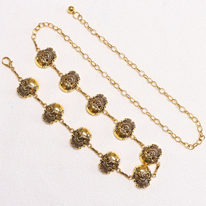 โซ่คาดเอวรูปหัวกะโหลกสำหรับผู้หญิง สีเงินทิเบต แบบชั้นเดียว สไตล์โกธิค แฟชั่นสำหรับงานปาร์ตี้ สไตล์ฮิปฮอป - Product Image 3