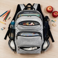 Mochila Unisex Impermeable con Cierre Brillante para Adolescentes, Doble Uso, Escolar y Deportiva, Color Personalizado Disponible