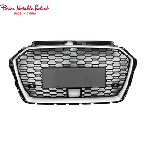 Parrilla negra brillante de nido de abeja para coche <span class=keywords><strong>A3</strong></span> S3, parachoques delantero estilo RS3, rejilla ACC de malla de fibra de carbono para <span class=keywords><strong>Audi</strong></span> <span class=keywords><strong>A3</strong></span> S3 8V.5 2017 2018 <span class=keywords><strong>2019</strong></span> - Product Image 4