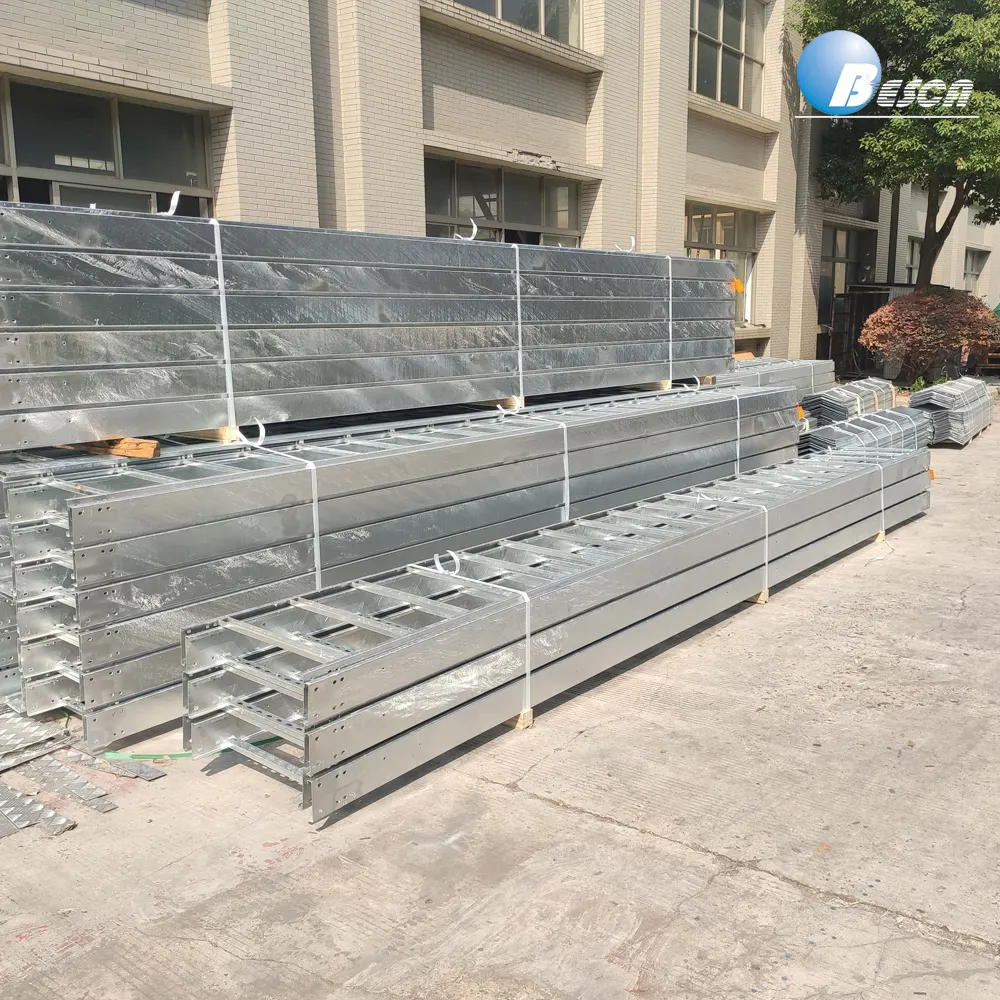 Outdoor Hot Dip Galvanized Cable Ladder With Cover Factory