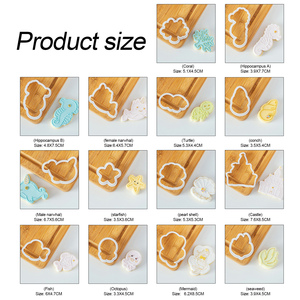 Tagliabiscotti a Forma di Castello delle Sirene e Mondo Sottomarino, Stampino in Acrilico per Biscotti e Fondente, per Decorazione Torte - Product Image 5