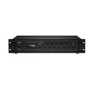 XIDLY-Pa 4ch Audio Power Mixer Amplifier 100v Public Address System 6 Zone