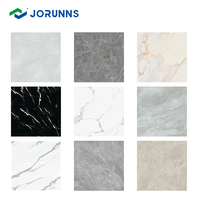 Jorunns - Baldosas de Vinilo Autoadhesivas de PVC, Baldosas de Mármol Gris para Piso y Pared de Baño