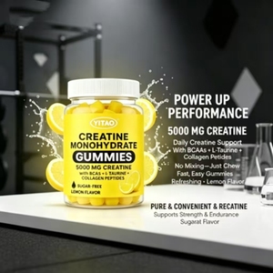 OEM <b>Creatine</b> Monohydrate Gummies with BCAA L-Taurine Collagen Sports Supplement for Strength Endurance Support - Product Image 2