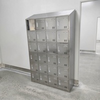 Casier personnalisable en acier inoxydable 304 à 3 niveaux et 3 colonnes avec serrures numériques pour zone de vestiaire d'usine alimentaire