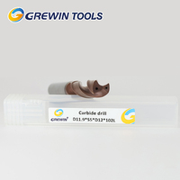 Foret Grewin haute précision en carbure à refroidissement intégré, revêtement TiAlN, résistant à l'usure, pour centre d'usinage CNC
