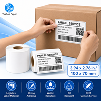 Rollo de Etiquetas Térmicas 100x70mm con Recubrimiento Superior, Rollo de Etiquetas Térmicas Directas Autoadhesivas para Códigos de Barras, Directo de Fábrica