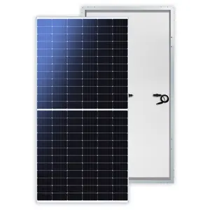 Painel solar de alta eficiência meia corte, longi 390-410w pv sistema de energia solar de célula