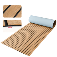 Tapis de sol antidérapant auto-adhésif en mousse EVA pour yacht, imitation teck brossé, pour pont de bateau marin