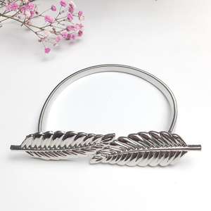 Clip de rideau mental de luxe derniers rideaux de conception de feuille de style vente <span class=keywords><strong>en</strong></span> <span class=keywords><strong>ligne</strong></span> embrasse réglable - Product Image 4