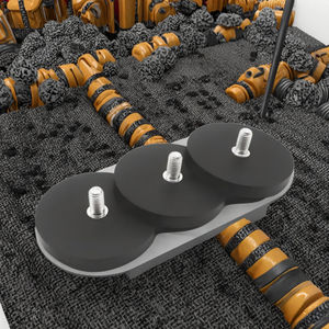 Imán Industrial de Neodimio Grado N35, Soporte Magnético para Publicidad en el Techo de Taxis, Recubierto de Plástico Negro y Goma, Magneteksan MGK-KP-8 - Product Image 3