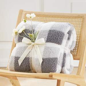 Couverture double face Sherpa réversible ultra douce Cozy Bliss, couverture à carreaux Buffalo couverture moelleuse épaisse et chaude en peluche floue - Product Image 6