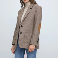Blazer personnalisé pour femme, tenue de bureau, décontracté, tendance, collection automne et hiver