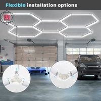 Super Luminosité Vente Chaude Décoratif Lavage De Voiture Garage Éclairage Hexagone Lumière Hexagone Led Lumière