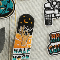 Parches bordados personalizados para ropa de hombre: chaquetas, polos y gorras de béisbol