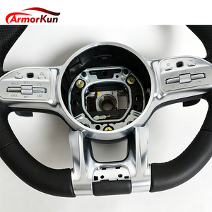 Nouveau volant en cuir noir carbone pour <span class=keywords><strong>Mercedes</strong></span> <span class=keywords><strong>Benz</strong></span> W213 C238 W463 W464 W222 C217 CLS C257 W205 C63 AMG - Product Image 2