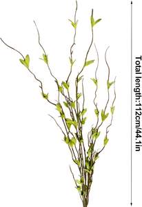 Plantas Artificiales al por Mayor, Ramas Largas de Salgueiro Verde, Alta Simulación, Goma Suave, para Acción de Gracias, Bodas, Navidad - Product Image 5