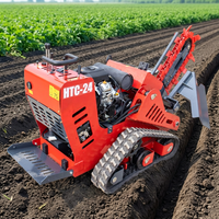 Trancheuse à chaîne portée de 750 mm de profondeur à vendre – Prix usine – Petite machine de tranchage portable pour l'irrigation et la pose de canalisations