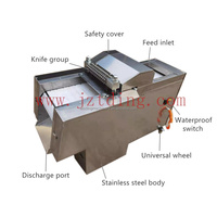 Découpeuse automatique de cuisse de poulet Découpeuse de viande congelée Viande de boucher Planche à découper Trancheuse de boeuf Machine à découper la viande de boeuf de vache
