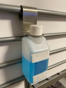 Customized Euraneg SD5400 <b>Stainless</b> <b>Steel</b> Bed Mount <b>Bracket</b> with Brushed Surface 2mm Thickness for Dispenser Mounting Holding - Product Image 3