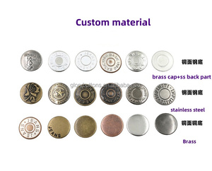 Nhà Máy Trực Tiếp Biểu Tượng Tùy Chỉnh 15Mm-20Mm Kim Loại DIY Thu Thập Eo Nút Quần Jean Đơn Nút Cho Quần Áo Áo Áo Khoác - Product Image 4