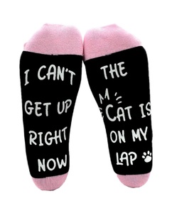 Funny Proverbs Letter Pattern Crew Anti-Slip Dress <strong>Socks</strong> Woven <strong>Diabetic</strong> <strong>Socks</strong> for <strong>Women</strong> Eco-Friendly Horse Cow Unicorn Design - Product Image 4