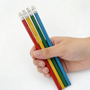 Lápices de Madera Económicos Multicolores de 7 Pulgadas, Lápices HB con Borrador, Forma Hexagonal, Lápices Escolares, Papelería - Product Image 5