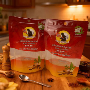 Özel Logolu Gıda Sınıfı Kokuyu ve Nemi Geçirmeyen Şeffaf Pencereli Plastik Ayakta Duran Poşet Baharat Paketleme Poşeti - Product Image 2