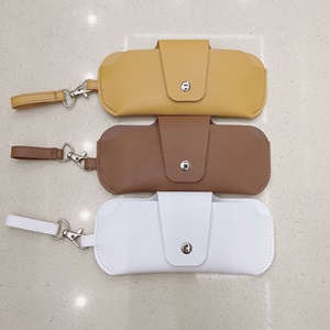 Bán buôn giá thấp moq da Kính mắt trường hợp OEM Dịch vụ <span class=keywords><strong>Custom</strong></span> made chất lượng hàng đầu da làm kính mát Pouch Túi - Product Image 1