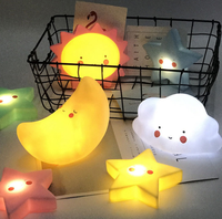 Veilleuse Dessin Animé LED Mignonne, Lampes Décoratives, Ours Lune Dinosaure pour Fille, Jouets Cadeaux pour Enfants, Lumières de Chevet de Chambre