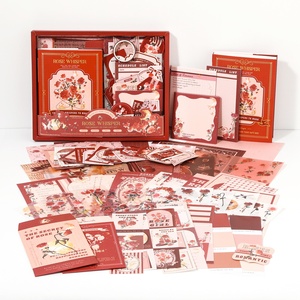 Simno, 123 Uds., Kit de álbum de recortes estético Vintage Rose Coffee, Bullet Junk Journal A6 Grid <span class=keywords><strong>Notebook</strong></span>, suministros para diario DIY - Product Image 1
