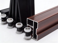 Porte pliante en aluminium à rupture de pont thermique, ignifuge, isolante thermiquement, coupe-vent, cloison coulissante/pliante invisible pour salle de bain et chambre