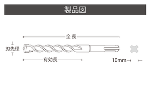 ดอกสว่านเจาะคอนกรีตแบบกระแทก SDS+ รุ่น TT Series สีเงิน แบบ RJ ชนิด ALC คุณภาพญี่ปุ่น ควบคุมคุณภาพโดย Unika - Product Image 3