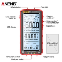 Multimeter Digital Layar Penuh 681 Pengisian Daya Cerdas True RMS Pengujian Tegangan Ohm Dioda