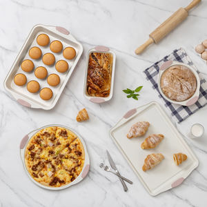 Maisons Customized Double Basket Baking <strong>Pan</strong> Carbon Steel Ceramic Coated Dishwasher Safe <strong>Grill</strong> Rack Steaming Rack Baking Tray - Product Image 2