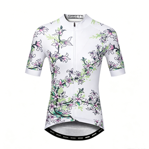 Maillot de Ciclismo con Estampado de Estilo Chino Antiguo para Adultos, Cortavientos, Manga Tres Cuartos, Tejido Antibacteriano con Estampado por Transferencia Térmica - Product Image 1