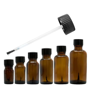 Trung Quốc Nhà máy 10ml-100ml Hổ phách kính bàn chải chai 30ml 50ml 100ml Rỗng tinh dầu chai thủy tinh màn hình in ấn bàn chải - Product Image 1