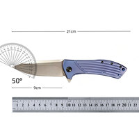 EDC-zakmes zakmes multifunctioneel hoge hardheid zelfverdediging draagbaar fruitmes titaniumlegering outdoor survival