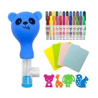 Marqueurs aquarelle multicolores personnalisés avec logo fournisseur, pointe feutre, encre couleur arc-en-ciel, stylos marqueurs aérographe, ensembles de stylos pour cadeaux