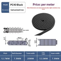 Papan Rantai Konveyor SMT Anti-Statik PC40 Hitam Putih Plastik Putar Datar untuk Loader Discharger Chip Mounter