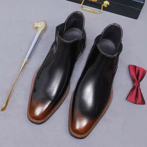 Bottes en cuir véritable les plus vendues, vente directe du fabricant. Bottines chukka pour homme en cuir véritable - Product Image 5