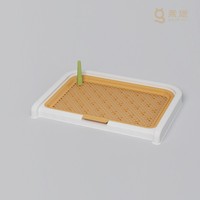 Toilette pour chien écologique lavable avec assemblage détachable Toilette intérieure en plastique pour chats et petits animaux Bon animal de compagnie