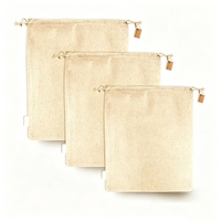 Organisateur en coton et sac multi-usages en toile de coton naturel réutilisable pour le pain, les produits alimentaires en vrac, les pommes de terre, les oignons et les chaussures