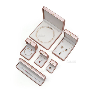 Factory Price Customized PU Leather Travel Jewelry <b>Box</b> Custom logo for Ring <b>Necklace</b> Pendant <b>Gift</b> Packaging - Product Image 4