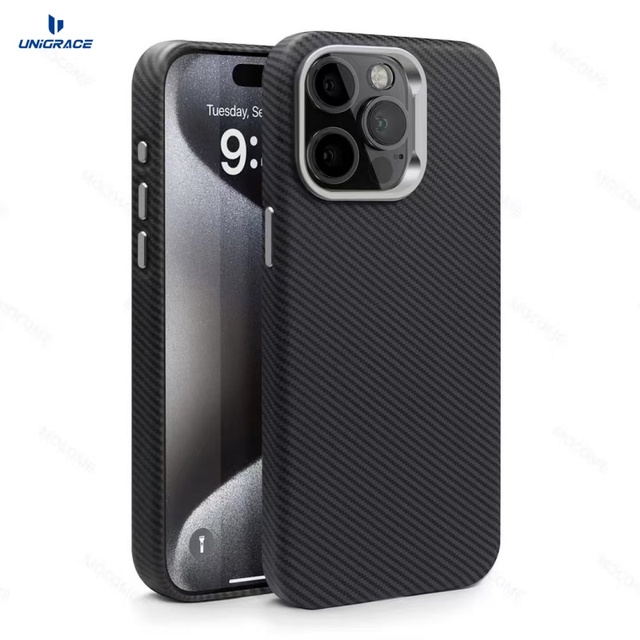 For iphone 17 Carbon Fiber case Luxury Leather Phone case Oem Odm Carbon Phone case