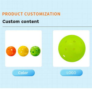 Palline da Pickleball in Plastica per Esterno, Certificate USAPA, per Competizione e Allenamento, Luminose, Senza Cuciture, Elastiche, 74mm, 22-26g, 40 Fori - Product Image 4