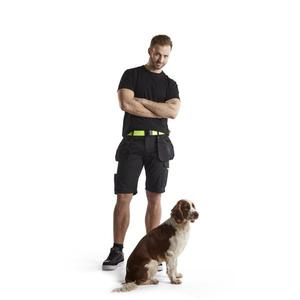 BLAKLADER - 149413309933C58 Short de service avec poches à clous Noir/Jaune-PANTALON DE TRAVAIL EAN 7330509688984 SHORT DE TRAVAIL - Product Image 3