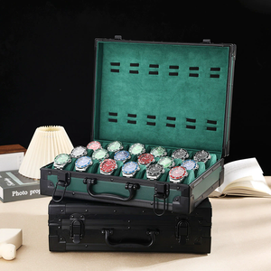 Venta al por mayor Caja de almacenamiento de relojes Estante de exhibición en vivo múltiple Caja de almacenamiento de joyas de piel de muñeca - Product Image 2