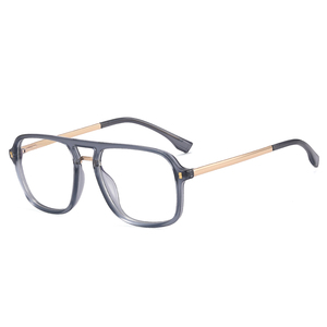 MS 81082 <span class=keywords><strong>2023</strong></span> Meilleures ventes Vente en gros Nouvelles lunettes carrées pour hommes Métal TR90 Optique Anti-lumière bleue Lunettes Monture Stripe Design - Product Image 2