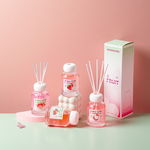 Ensemble de bougies diffuseur de roseau de haute qualité en gros bon marché personnalisé 100Ml Ambre Reed Diffuseur verres Bouteilles - Product Image 4